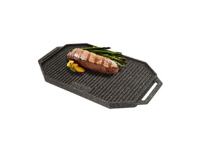 تصویر تابه گریل چدن دو طرفه نالینو مدل Napoli